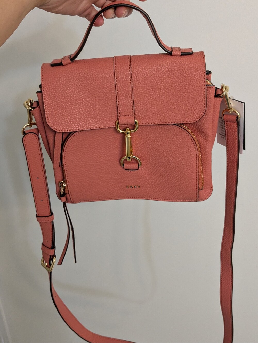 NWT DKNY Paris Crossbody Bag (Coral)